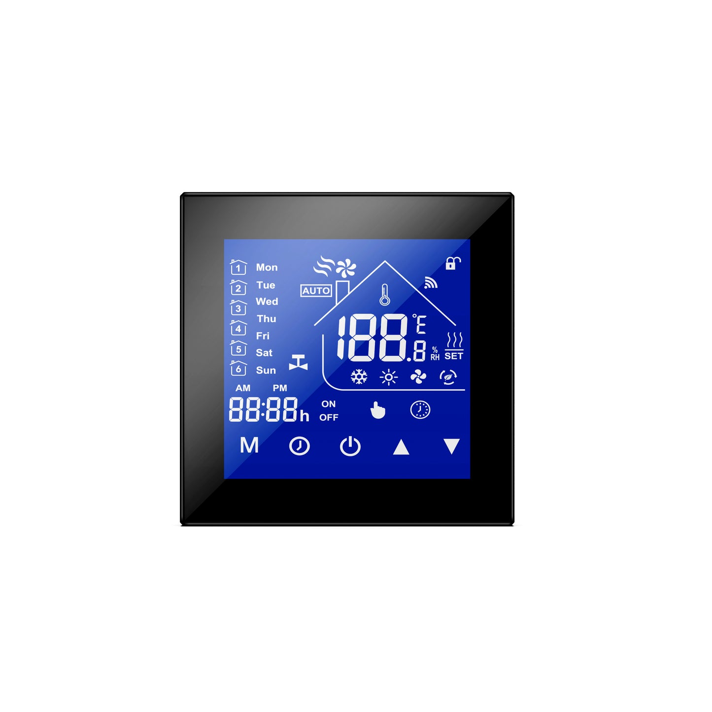 Tuya Zigbee/WiFi Wireless Smart Programmable Room Thermostat LCD Touch Screen 4G Voice Control Google Home Parts for Kitchen Floor