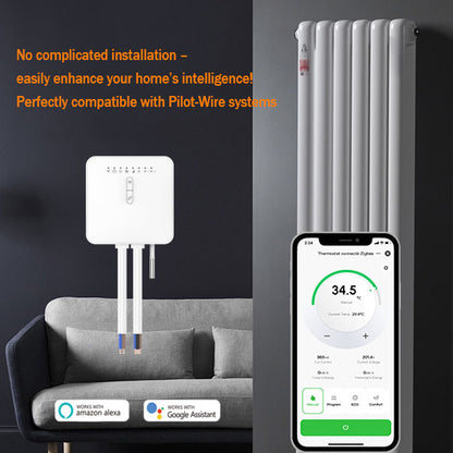 Zigbee Smart Pilot Wire Radiators Thermostat（Suitable for the French market）