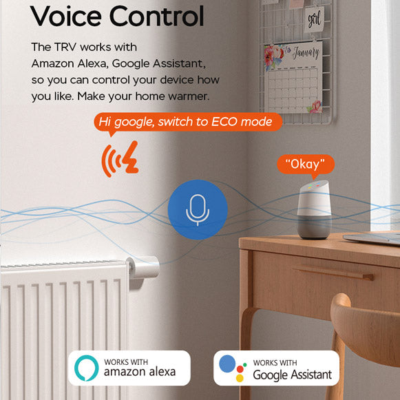 TRV  LCD Touch Screen Zigbee Smart Thermostat Radiator Valve