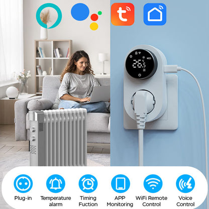 Tuya Smart LED Knob Plug Thermostat