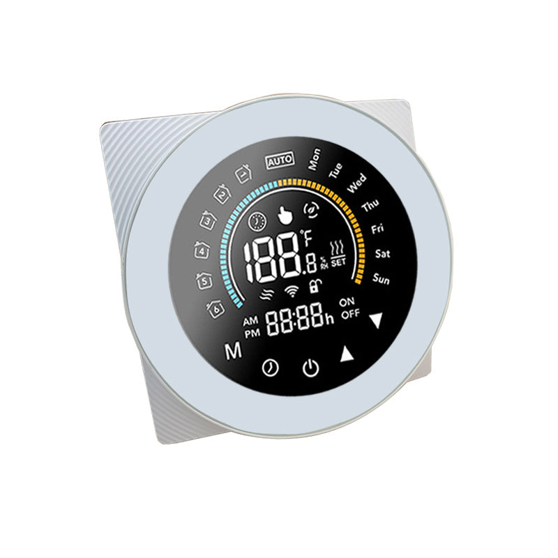 Indoor Temperature Thermostat LCD Display Touch Screen Electric Heating Thermostat Room Temperature Controller 110-240V
