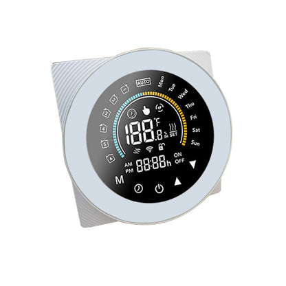 Indoor Temperature Thermostat LCD Display Touch Screen Electric Heating Thermostat Room Temperature Controller 110-240V