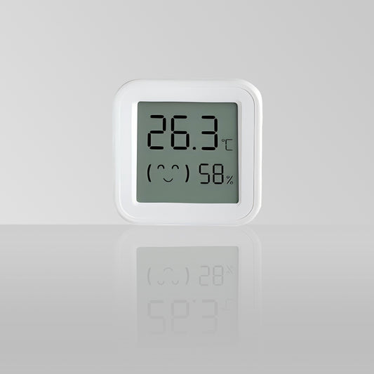 Tuya Smart TH04 BLE 5.0 LCD Thermometer Supports Alexa and Google Assistant US Plug App Control Temperature Humidity Sensor
