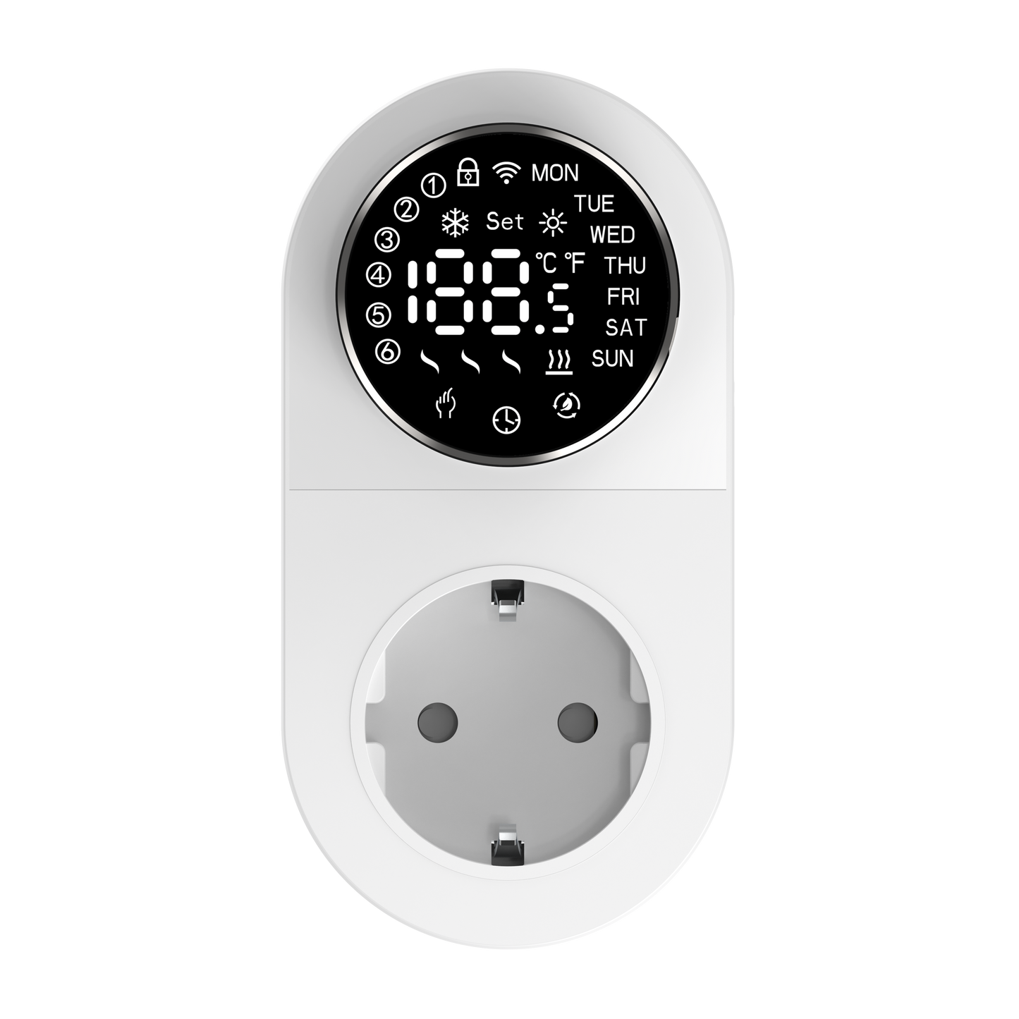 Tuya Smart Plug-in LED Knob Electric Heating Thermostat Floor Heating Systems