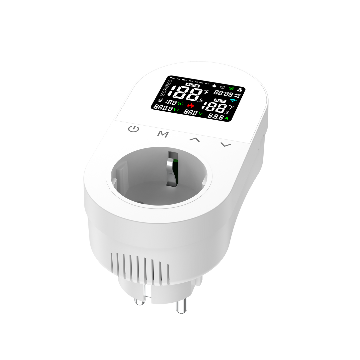 WiFi Smart LCD Plug-in with Cooling and Heating Two System Thermostat for Floor Heating Systems and Parts