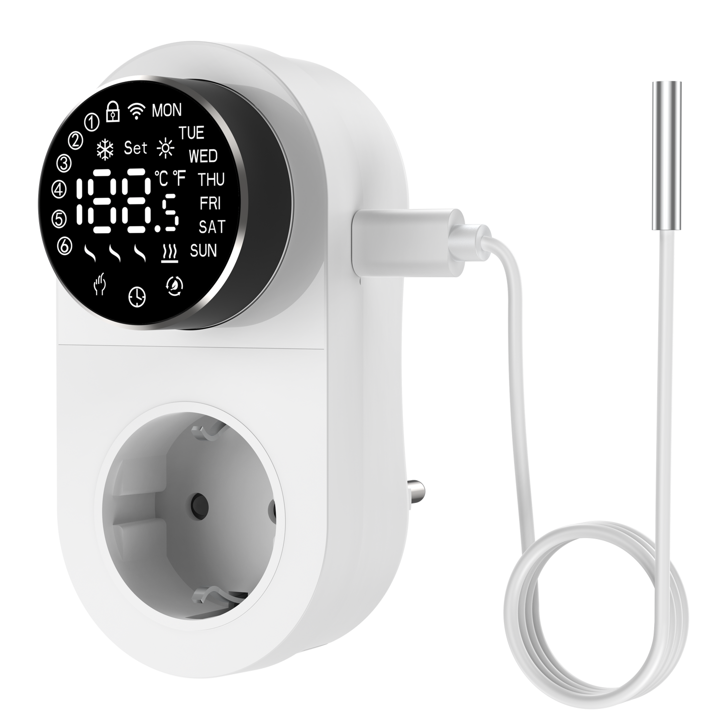 Tuya Smart Plug-in LED Knob Electric Heating Thermostat Floor Heating Systems