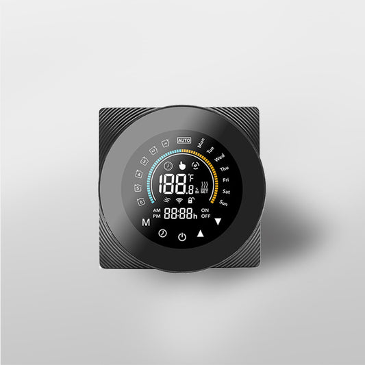 Indoor Temperature Thermostat LCD Display Touch Screen Electric Heating Thermostat Room Temperature Controller 110-240V
