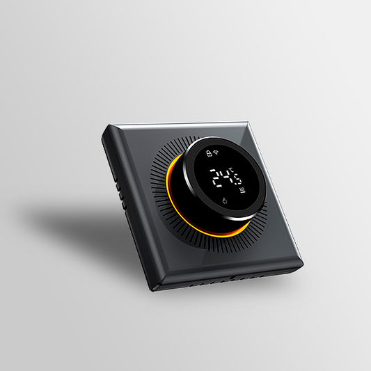 Smart Home Modern Design Floor Heating Systems TFT Knob Wi-Fi 3A 220V Thermostat with Alexa Google Assistant Voice Control